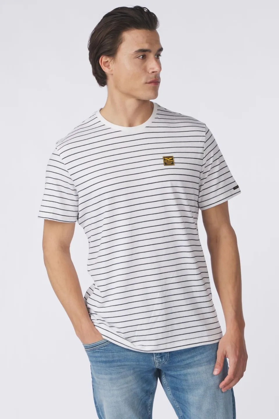 PME Legend T-Shirt Yd Melange Striped
