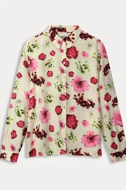 Pom Amsterdam Hemd Mila Bouquet Cream