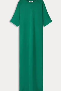Pom Amsterdam Jurk Nora Meadow Green
