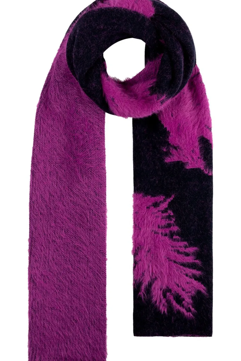 Pom Amsterdam Sjaal Feathers Midnight Blue
