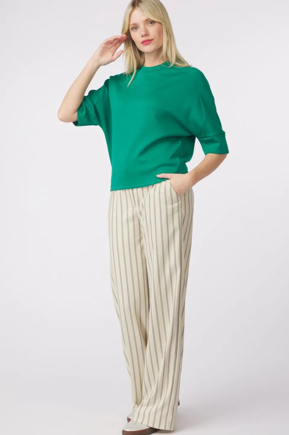 Pom Amsterdam Trui Nina Meadow Green
