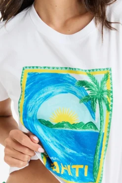 Roxy T-Shirt Atlas Oceanregular Crop