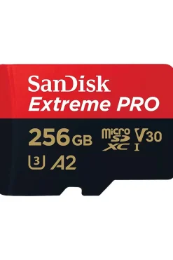 Sandisk Accessoire Microsdxc Extreme Pro 256Gb 200/140 Mb/S - A2 - V30 - Sda - Rescue Pro Dl 2