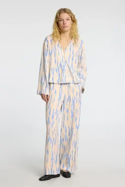 Selected Broek Baela Hw Aop Wide Pant B