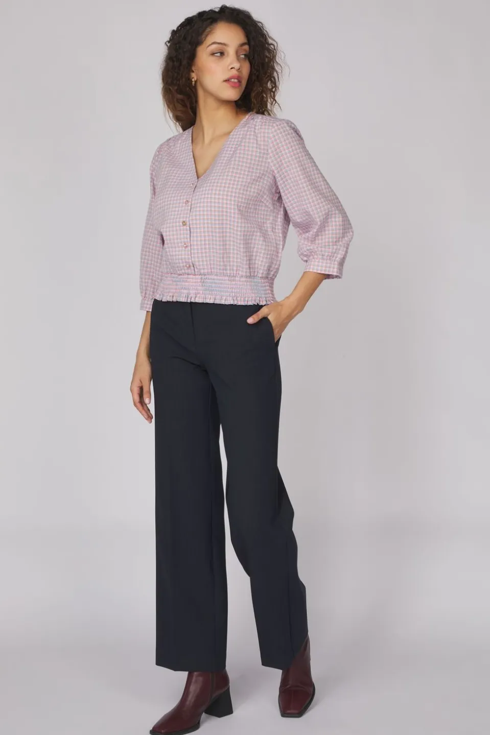 Selected Broek Rita Dark Sap Mel