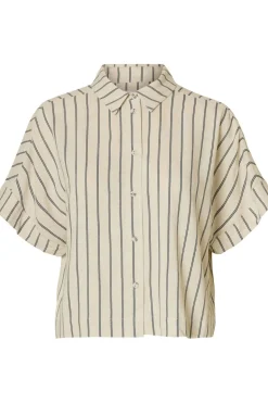Selected Hemd Viva Striped Cropped Sunshirt