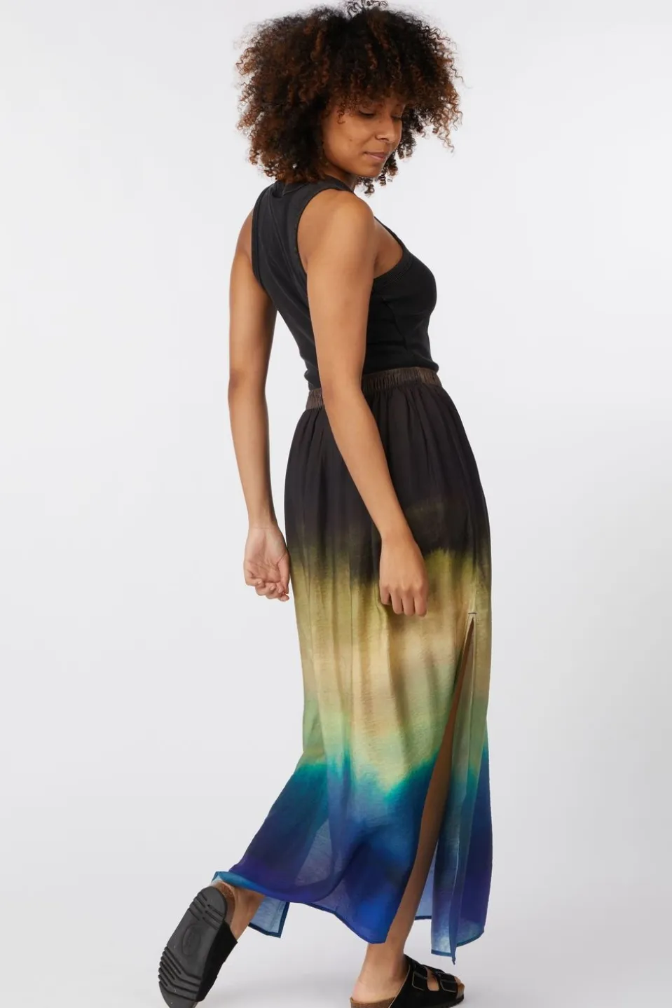 Selected Rok Vilmi Hw Aop Maxi Slit Skirt B