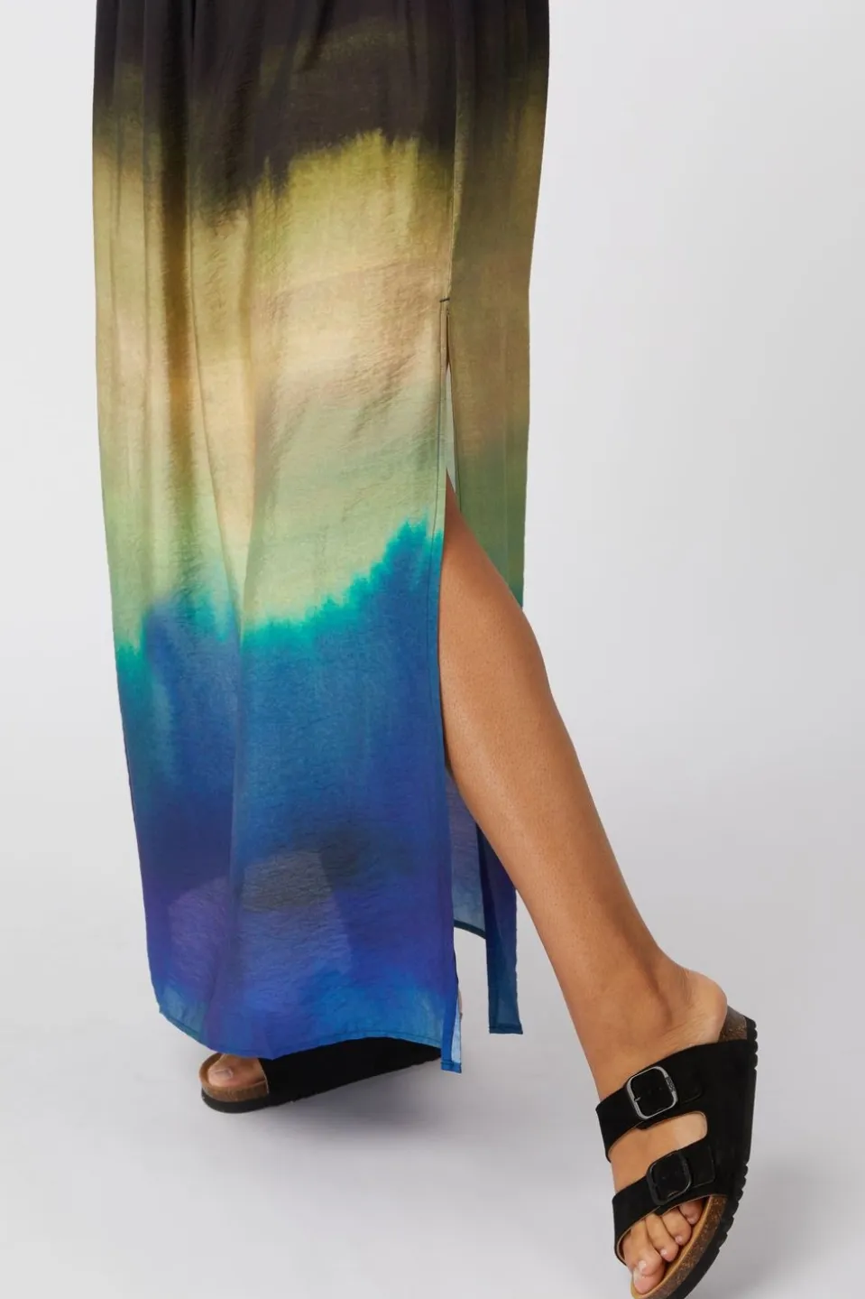 Selected Rok Vilmi Hw Aop Maxi Slit Skirt B