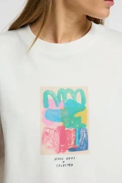 Selected T-Shirt Essential Boxy Printed