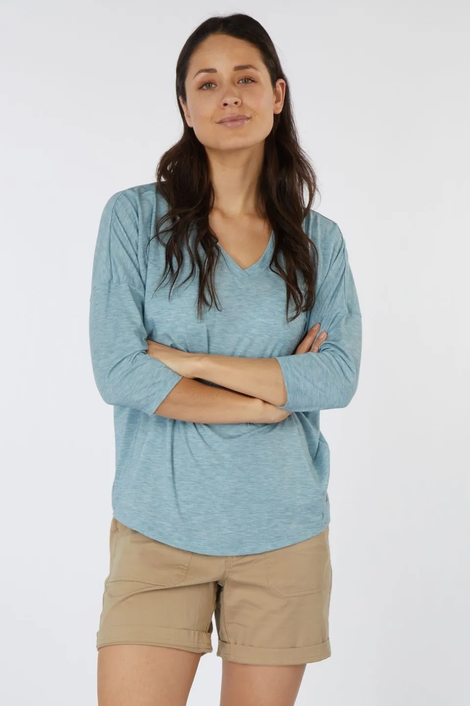 Sherpa T-Shirt Asha V-Neck 3/4 Sleeve