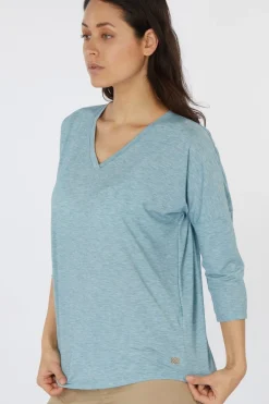 Sherpa T-Shirt Asha V-Neck 3/4 Sleeve