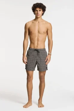 Shiwi Zwemshort Nick Quick Dry 6 Inch Wavy Coral
