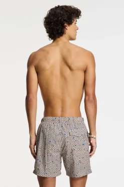 Shiwi Zwemshort Nick Quick Dry 6 Inch Geo Storm