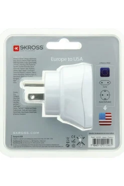S-Kross Wereldstekker Europe To USA Adapter