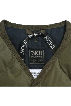 Taion Donsjas Military W-Zip V Neck Down