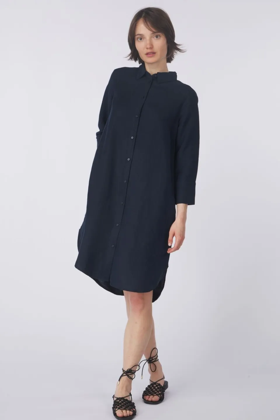 Tom Tailor Jurk Dress Shirt Linen