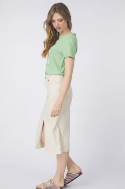 Tom Tailor Rok Midi Undyed Denim Skirt