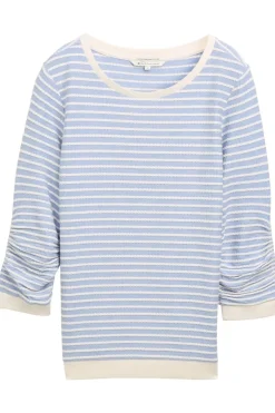 Tom Tailor Trui Stripe Jacquard Sweatshirt