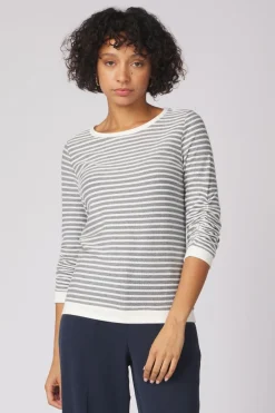 Tom Tailor Trui Stripe Jacquard Sweatshirt