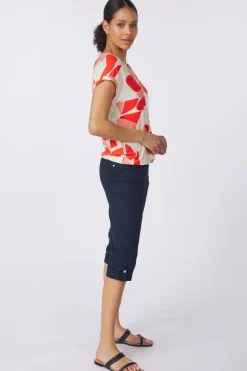 Tom Tailor T-Shirt T-Shirt Alloverprinted V-Neck