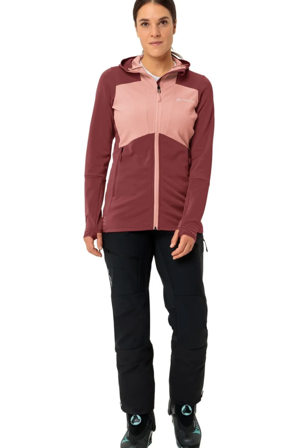 Vaude Fleece Women'S Monviso Hooded Grid