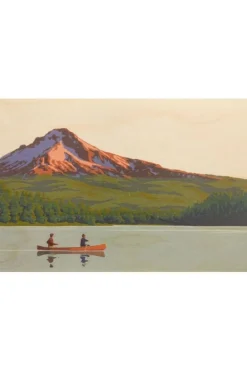 Woodhi Gadget Postcard Canoe