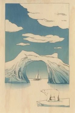 Woodhi Wenskaart Postcard Ride Polar