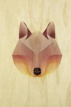 Woodhi Wenskaart Postcard Fox