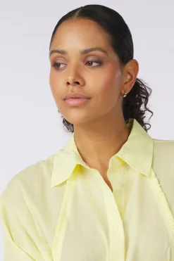 Yaya Hemd Batwing Blouse With Edges