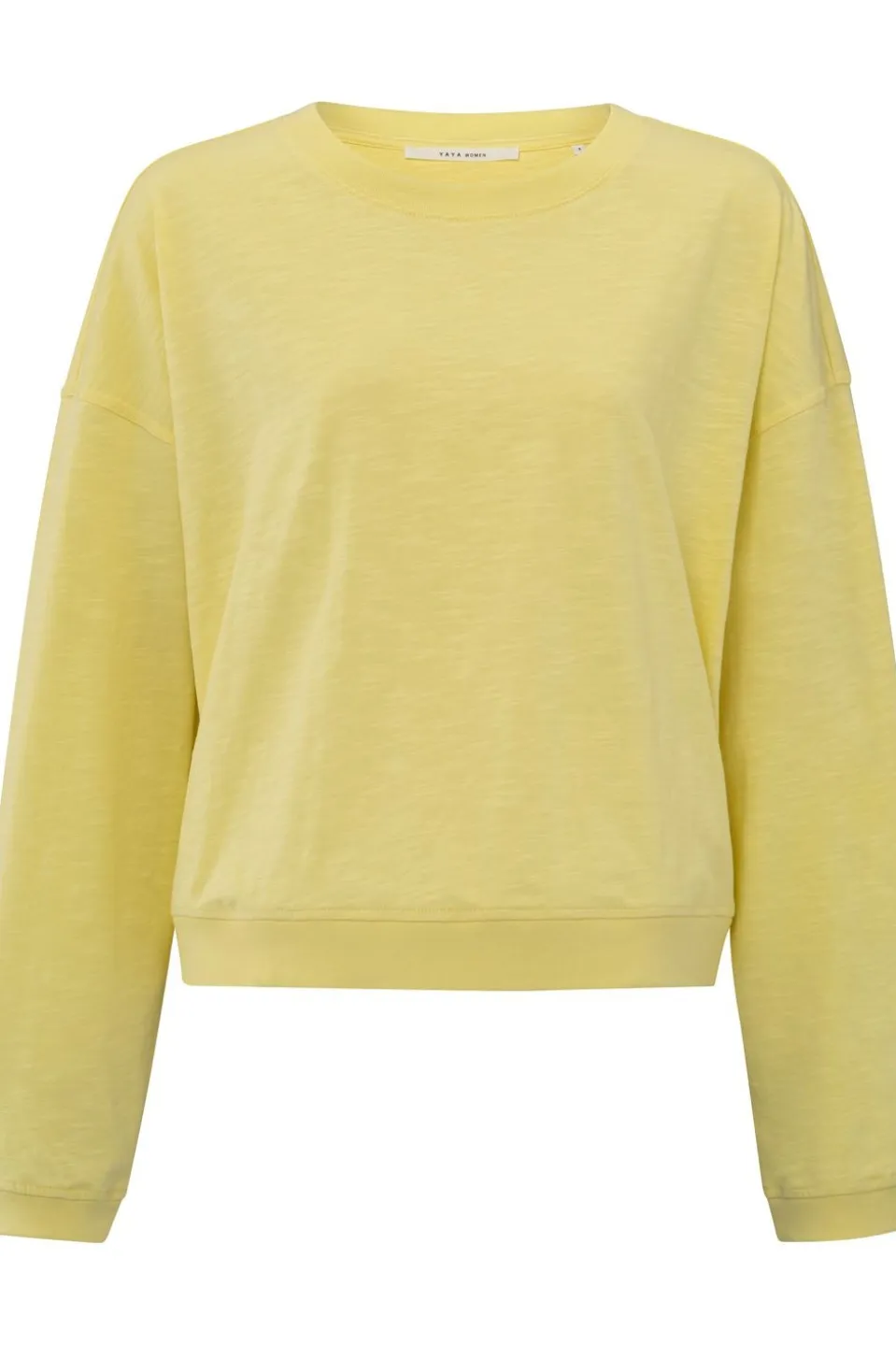 Yaya Trui Sweatshirt With Slub Effect