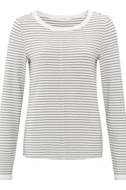 Yaya T-Shirt Striped Long Sleeve With Contrast Details